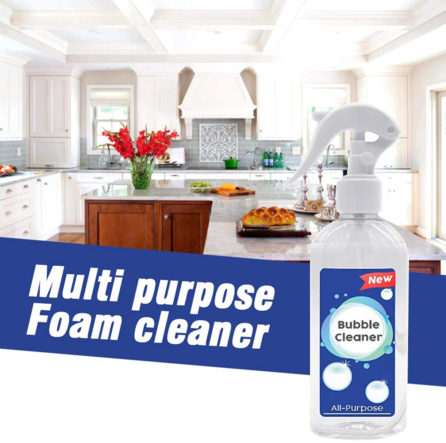 KCRPM Bubble Cleaner Foam, 2023 NEW North Moon Bubble Cleaner Foam,  All-Purpose Bubble Cleaner, Bubble Cleaner Spray, Kitchen Bubble Cleaner  Spray