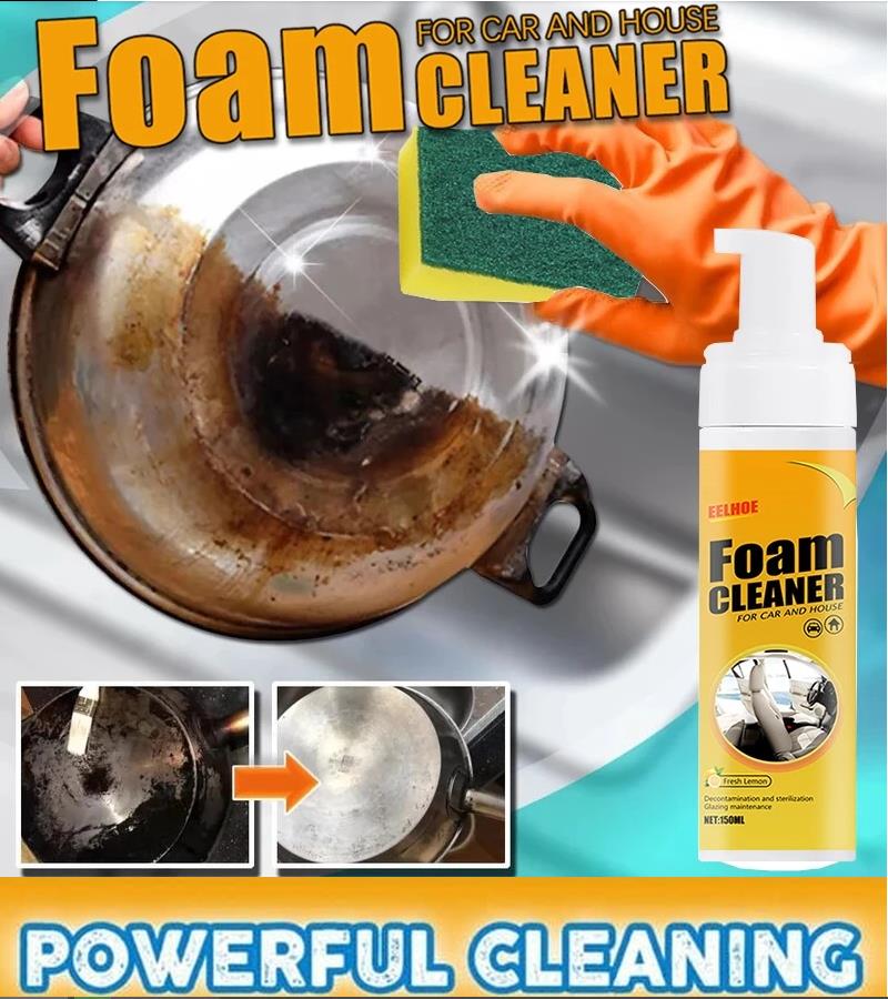 Eelhoe Home Cleaning Foam Cleaner Spray Multi-Purpose Anti-Aging Cleaner Tool for Cars or Appliances 100ml, Size: 100 ml